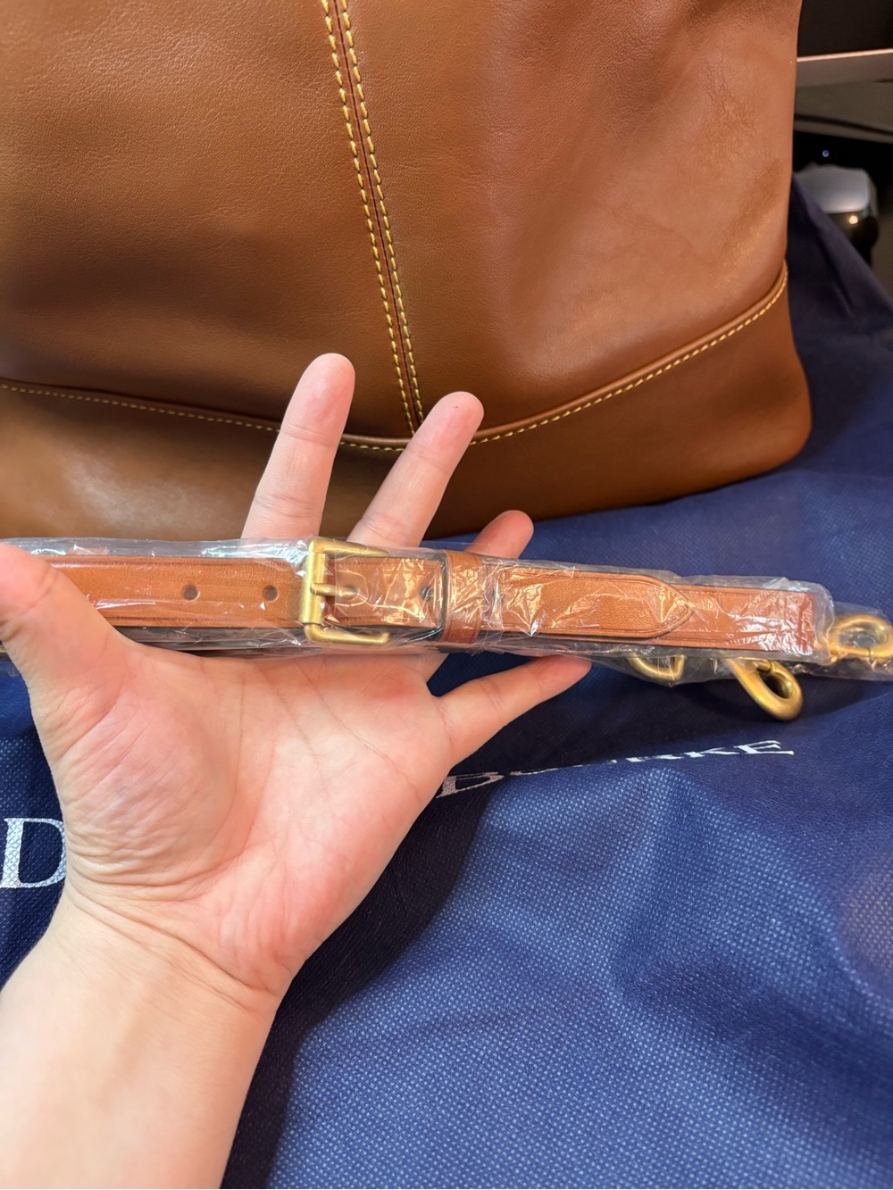 Dooney & Bourke Convertible Shopper in British Tan - Picture 8 of 12